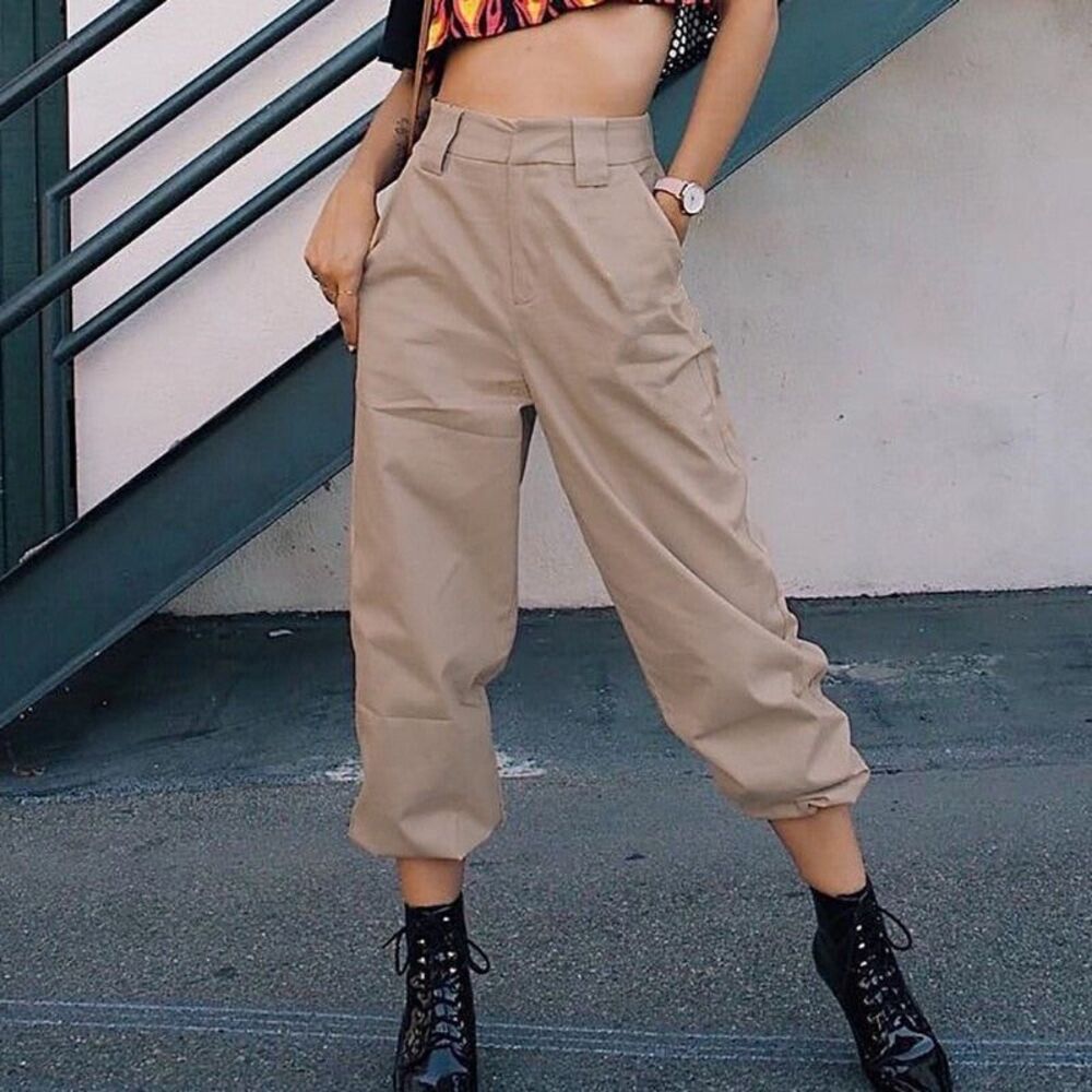 ✨I.AM.GIA  Cobian High Waist Cargo Tan Sz Small Pants✨